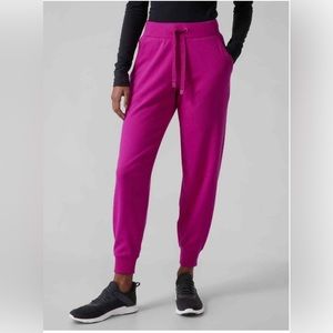 Athleta Triumph Jogger Electric Fuchsia Pink